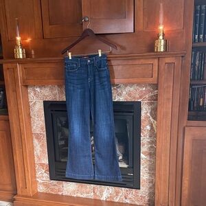 7 For All Mankind — Dark Blue Flare Jeans, Size 25